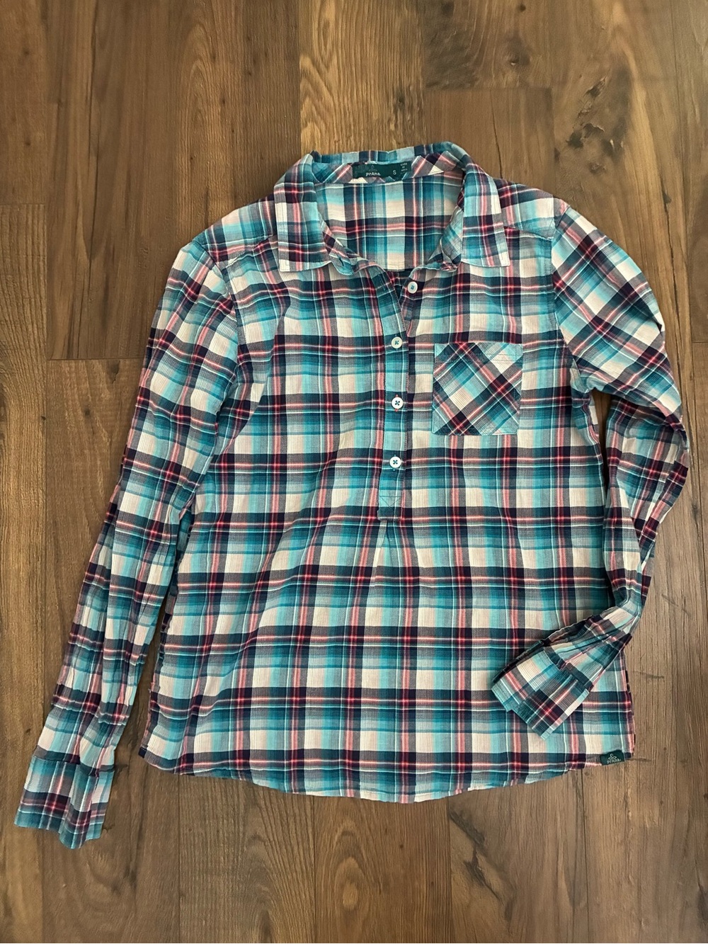 prAna Gina Plaid Popover Shirt